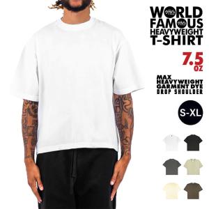 Shaka Wear (シャカウェア) 7.5 OZ GARMENT DYE DROP SHOULDER tシャツ Tシャツ メンズ ヘビーウェイト 厚手 半袖 ドロップショルダー 無地｜oss