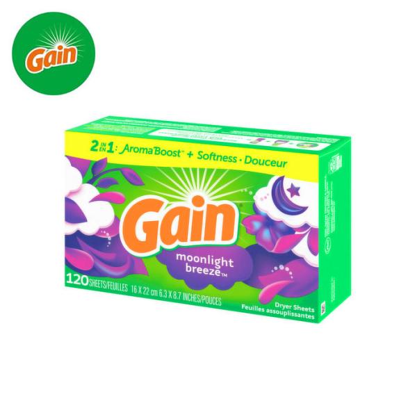 Gain ゲイン Dryer Sheets 120シート 柔軟剤シート 乾燥機 ドライヤーシート 香...