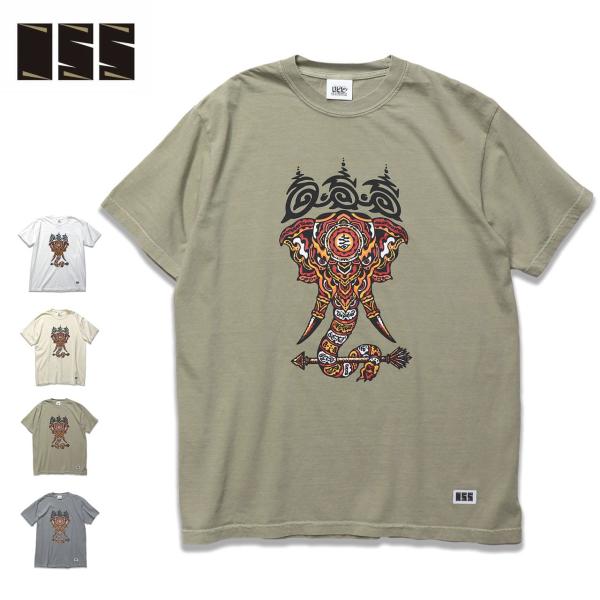 055 (LINKAGE) NUTDUB Elephant T-SHIRT ゾウ タイ tシャツ ス...