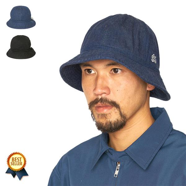 ラディアル ハット メンズ ブランド おしゃれ 帽子 デニム インディゴ ブラック 日本製 23SS...