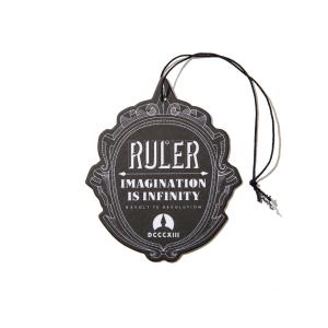 ルーラー エアーフレッシュナー 芳香剤 車 吊り下げ ペーパータイプ プレゼント RULER BARON EMBLEM BLACK AIR FRESHENER｜oss