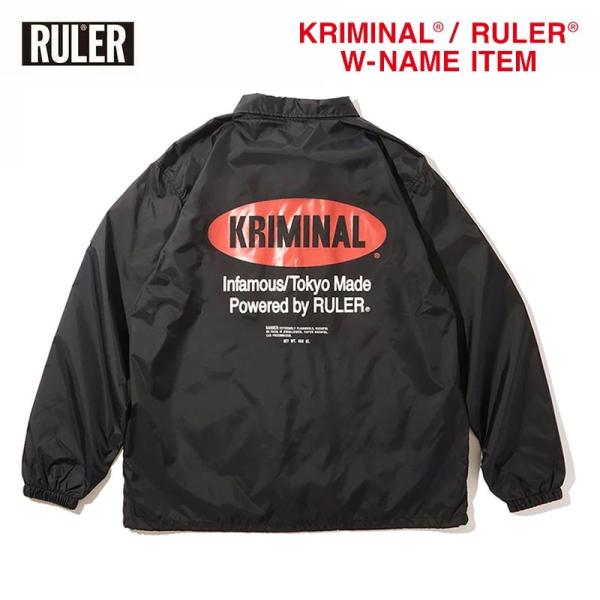 RULER (ルーラー) KR COACH JACKET コーチジャケット メンズ バイク ストリー...
