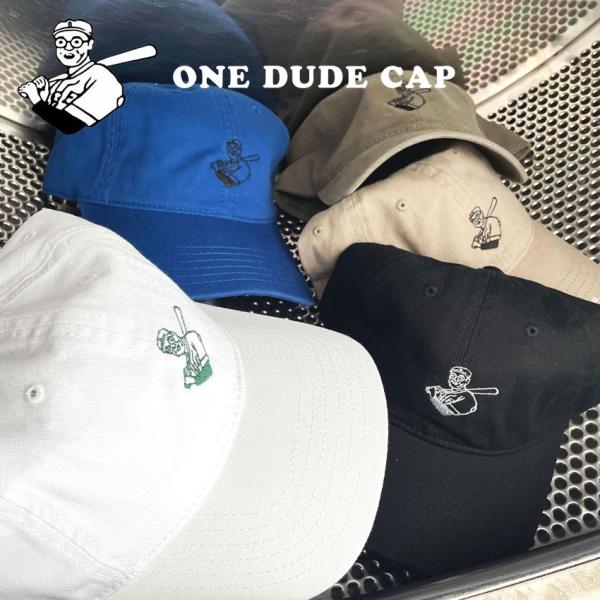 RWCHE (ローチ) DUDE Cap キャップ ストリート 浅め 刺繍 メンズ レディース ブラ...