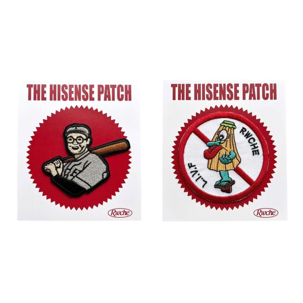 RWCHE ローチ 刺繍 パッチ ワッペン アイロン ブランド ロゴ キャラクター おもしろ かわい...