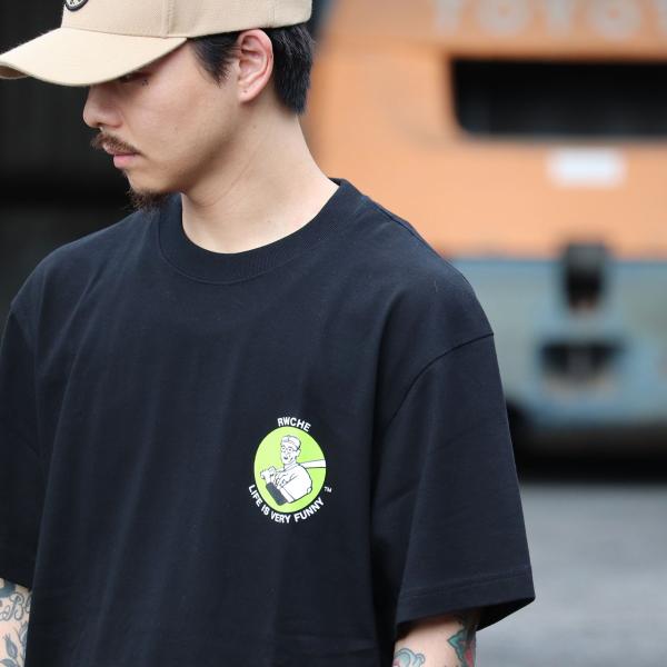 RWCHE ローチ tシャツ ブランド メンズ 半袖 映画 ロゴ かわいい 白 黒 DUDE CLU...