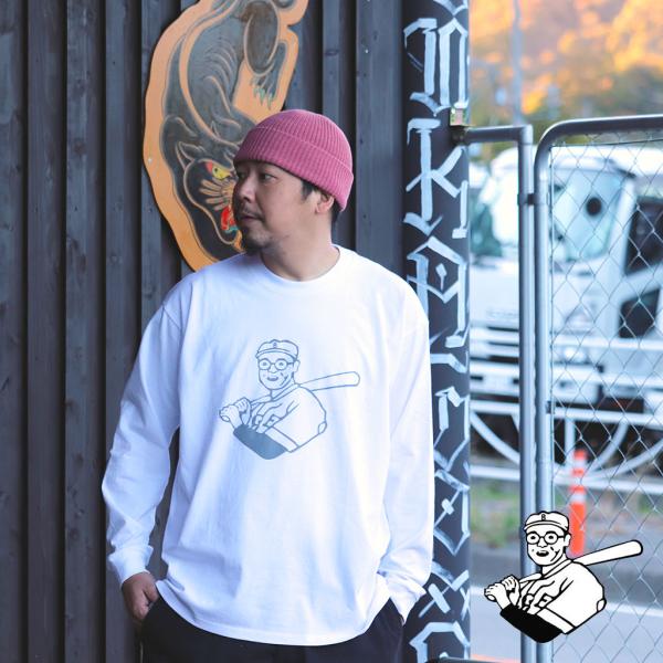 RWCHE ローチ DUDE L/S Tee ロンT メンズ ブランド ヘビーウェイト 厚手 白 冬...