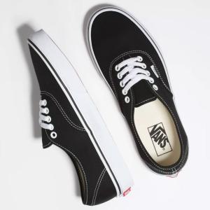 VANS (バンズ) AUTHENTIC BLACK ヴァンズ オーセンティック スニーカー シューズ メンズ キャンバス スケートボード スケボー シューズ｜oss