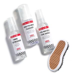 バンズ スニーカー シューズ シューケアセット 防水スプレー 撥水 クリーナー ブラシ VANS SHOE CARE TRAVEL KIT｜oss