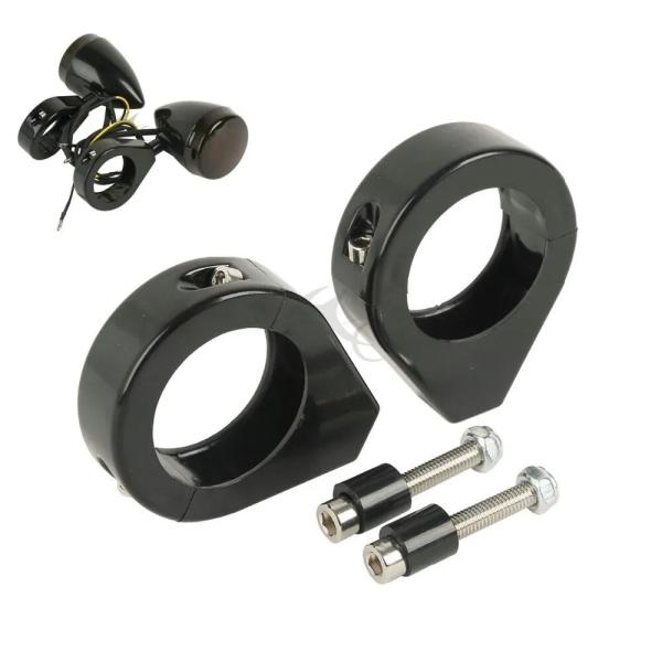 39mm Turn Signal Mount Bracket Fork Relocation Cla...