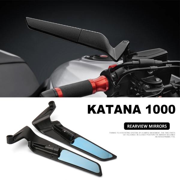 バイク ミラー レーシング スポーツ アルミ リア サイド ミラー スズキ Katana 1000 ...