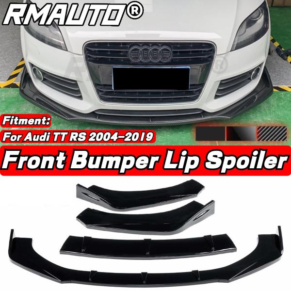 RMAUTO 3PCS TT RS Car Front Bumper Splitter Lip Sp...