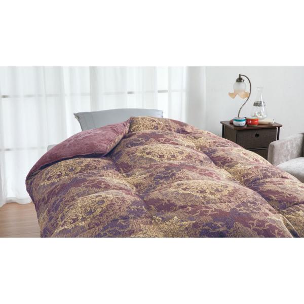 【メーカー直送】ロマンス小杉 ロマンスナイト 真綿入羽毛掛けふとん (ブラックシリカ練り込み・アトイ...