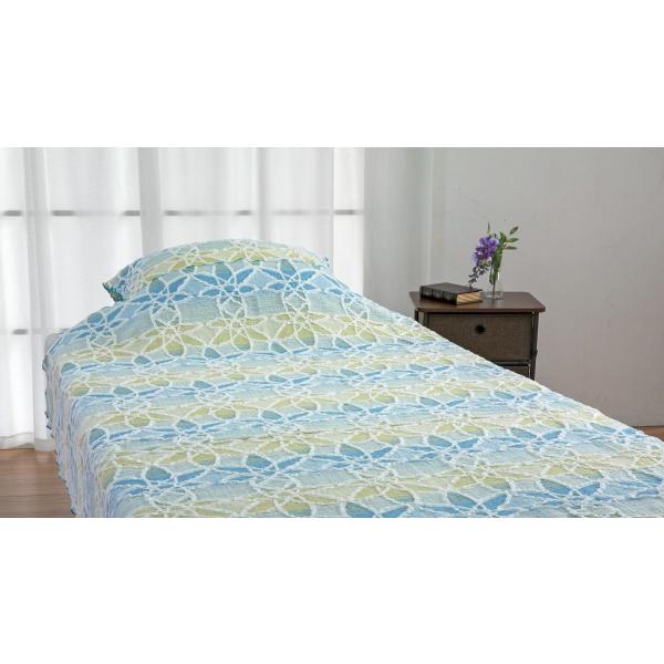 ロマンス小杉 WAXYO ガーゼケット シングルサイズ（紅葉文・140×190cm） ガーゼケット