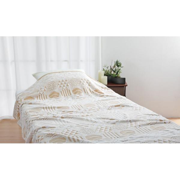 ロマンス小杉 WAXYO タオルケット シングルサイズ（結び文・140×190cm） タオルケット ...