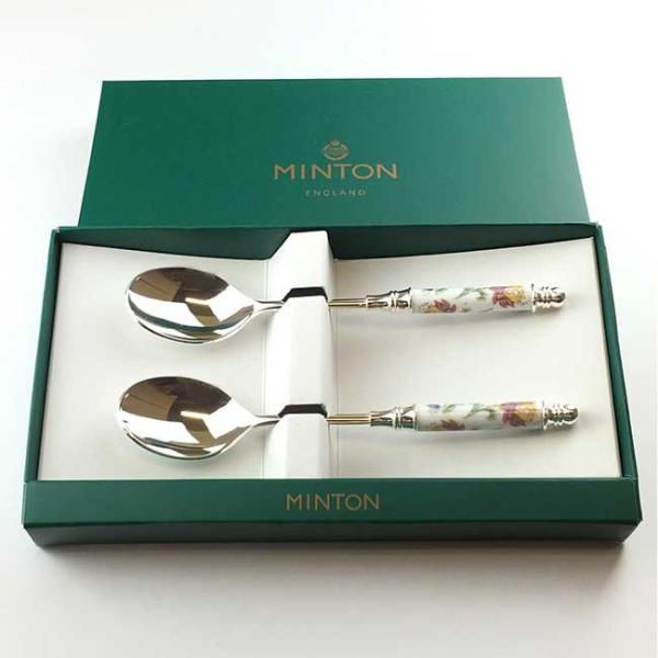 MINTON ミントン ハドンホール ショートハンドル ティースプーン　2pcsセット（銀仕様）　