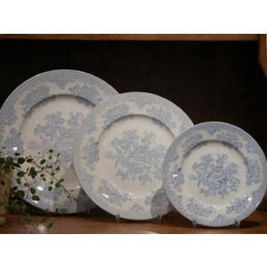BURLEIGH バーレイ ダブグレイ キャリコ プレートM 21.5cm