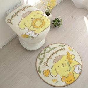 ポムポムプリン トイレ2点セット トイレフタカバー トイレマット 温水洗浄便座用 ウォシュレット トイレカバー  SB-620-S サンリオ SanrioZone