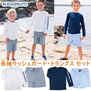 ラゲットバッツ 水着 長袖 ラッシュガード スイムトランクス 上下2点セット スイムウェア ベビー キッズ 子供用 男の子用 6ヶ月〜5才70809095100110120｜osyamama-y