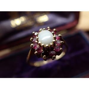 大正/昭和レトロ K18 千本透しリング 11号 : アンティークフィガロ