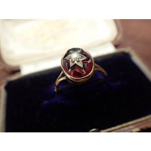 大正/昭和レトロ K18 千本透しリング 11号 : アンティークフィガロ