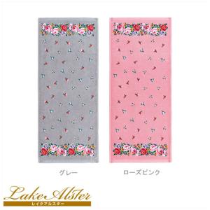 フェイスタオル 薔薇柄 シャーリングプリント ...の詳細画像4