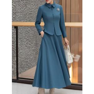 顔合わせ 母親 服装 50代 セットアップ 春...の詳細画像2