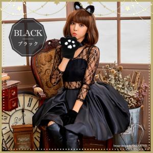 ハロウィン コスプレ 猫 猫耳 衣装 黒猫 可...の詳細画像4