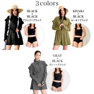 水着 レディース 体型カバー uvカット率 ラ...の詳細画像1