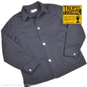 トロフィークロージング（TROPHY CLOTHING）カバーオール Detroit Stripe Chore JK TR24SS-506｜ot-emens