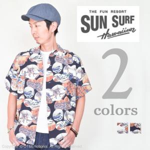 SALE！ポイント10倍！サンサーフ（SUN SURF）アロハシャツ SPエディション 北斎“忠臣蔵討入”SS37918｜ot-emens