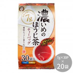 宇治森徳 濃いめのほうじ茶ティーバッグ 210g(7g×30P) ×20袋｜otafuku