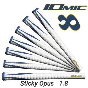 イオミック グリップ スティッキー オーパス 1.8「WH/NA」単品 IOMIC Sticky Opus 1.8「ネコポス便200円対応」｜otakara-golf