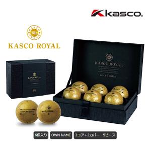 Kasco キャスコ ロイヤル ３ (6個入り/化粧箱付き) ゴルフボール 金ゴールド Kasco ROYAL3  ギフト 贈答品 コンペ商品などに…｜otakara-golf