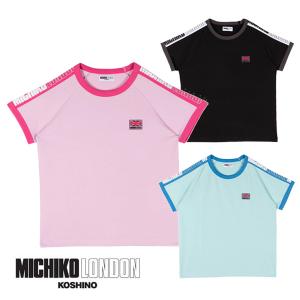 MICHIKO LONDON ゴルフレディースウェア モックネック半袖Tシャツ MLG2S-01 22SS ミチコロンドンゴルフ「ネコポス便送料無料！」｜otakara-golf