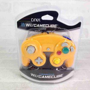 Cirka Wii/ゲームキューブ用 ワイヤードコントローラー オレンジ 2-022021042232｜otakara-machida