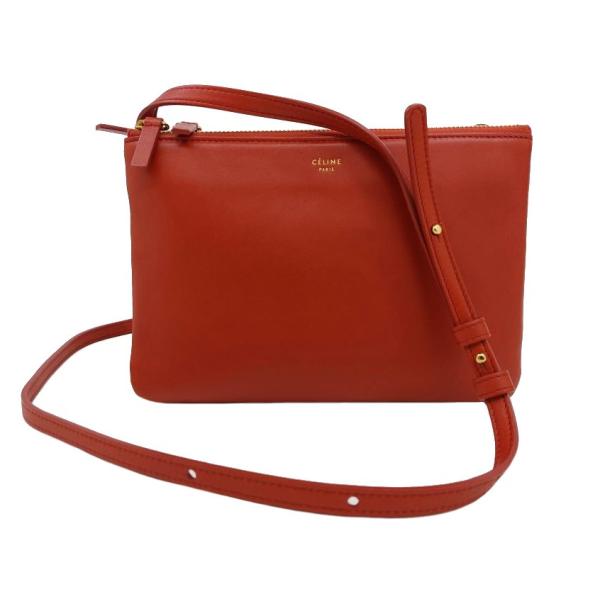 CELINE セリーヌ「未使用品」TORIO/トリオ スモール 斜め掛け ショルダーバッグ ブラック...