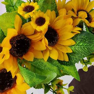 夏の装飾 ひまわり 玄関 壁掛け 飾り 造花 ...の詳細画像3