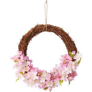春の装飾 桜 さくら 飾り 飾り付け 店舗 和桜リース 1個 直径30cm ひも付き