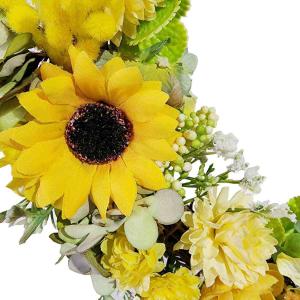 夏の装飾 ひまわり 玄関 壁掛け 飾り 造花 ...の詳細画像1