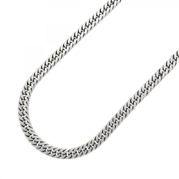 【5khp059】喜平 ネックレス Pt850 プラチナ 6面 ダブル 61.5cm 101.8g ...