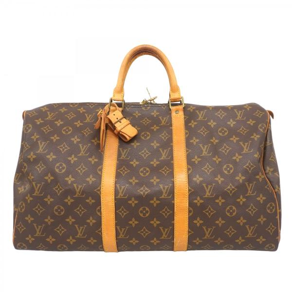 【5mc3044】ルイヴィトン ボストンバッグ モノグラム キーポル50 M41426 ブラウン【中...