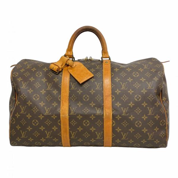 【5me5912】ルイヴィトン ボストンバッグ モノグラム キーポル50 M41426 ブラウン【中...