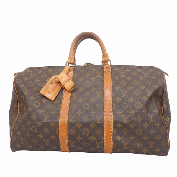 【5oc2446】ルイヴィトン ボストンバッグ モノグラム キーポル50 M41426 ブラウン【中...