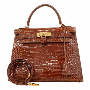 【6ab0942-g】エルメス ハンドバッグ ケリー28 ポロサス ミール ゴールド金具 □F刻印 2wayバッグ【中古】レディース