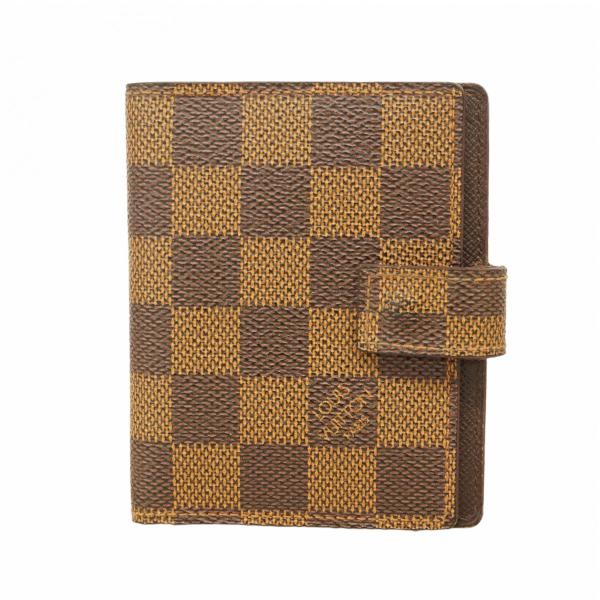 【6cd4711】ルイヴィトン 手帳カバー ダミエ アジェンダ ミニ  R20705 エベヌ【中古】...