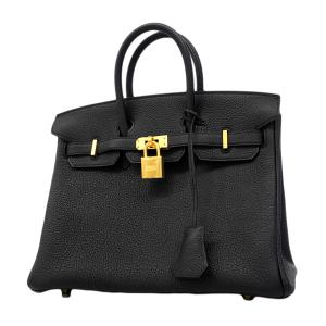 ★最終価格★SALE 【6fa1568-g】エルメス ハンドバッグ バーキン25 トゴ ブラック ゴールド金具 K刻印【中古】レディース