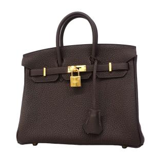 【6fc3759-g】エルメス ハンドバッグ バーキン25 トゴ ベブラン ゴールド金具 G刻印【中古】レディース