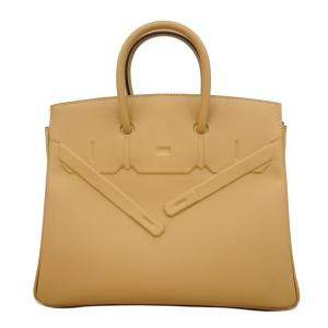 ★最終価格★SALE 【6fc4454-g】エルメス ハンドバッグ バーキンシャドウ25 スイフト プシエール シルバー金具 K刻印【中古】レディース