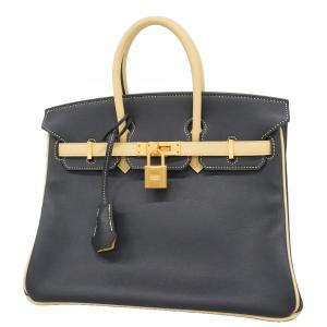 【6fd5907-g】エルメス ハンドバッグ バーキン25 スイフト リモンチェッロ ブルーオーシャン ゴールド金具 T刻印 スペシャルオーダー