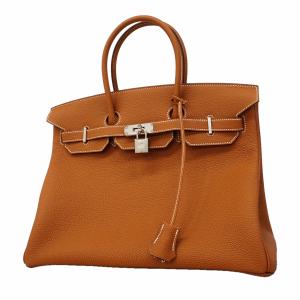 ★SALE 【6ga0490-g】エルメス ハンドバッグ バーキン35 トゴ ゴールド シルバー金具 G刻印【中古】レディース